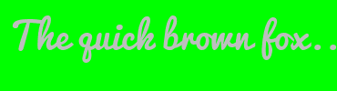 Image with Font Color BDBEBE and Background Color 00FF00